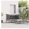 Image de Tuinhoekbanken met kussens 2 st poly rattan grijs319660