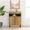 Image de Buffet avec 2 portes 60x33x75 cm bois massif de manguier