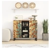 Image de Buffet avec 2 portes 90x33x75 cm bois massif de récupération