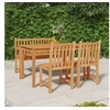 Image de 4-delige Tuinset massief teakhout3157151