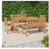 Image de Ensemble à manger de jardin 5pcs Bois de teck massif, meubles de jardin, meubles d'extérieur, table et chaise 3157155