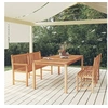 Image de 4-delige Tuinset massief teakhout3157160