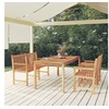 Image de 4-delige Tuinset massief teakhout3157169