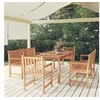 Image de 5-delige Tuinset massief teakhout3157170