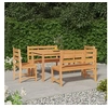Image de 5-delige Tuinset massief teakhout3157195