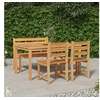 Image de 4-delige Tuinset massief teakhout3157197