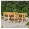 Image de 4-delige Tuinset massief teakhout3157203
