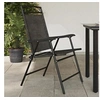 Image de Chaises de jardin pliables lot de 4 en acier et textilène, siège de jardin, chaise de patio, chaise à manger de 3157293