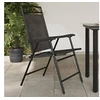 Image de Chaises de jardin pliables lot de 8 en acier et textilène
