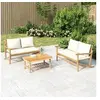 Image de Salon de jardin modulable Bambou 2 personnes 3 pieces
