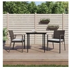 Image de Lot de 2 chaise en rotin empilable non pliable exterieur H. 83 cm marron
