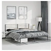 Image de Bedframe met hoofdbord metaal zwart 193x203 cm352325