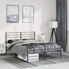Image de Bedframe met hoofd- en voeteneinde metaal zwart 150x200 cm352339