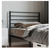 Image de Tête de lit métal noir 90 cm