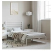 Image de Bedframe met hoofdbord metaal wit 100x200 cm352363