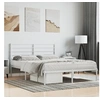 Image de Bedframe met hoofdbord metaal wit 120x200 cm352366