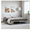 Image de Bedframe met hoofdbord metaal wit 183x213 cm352373