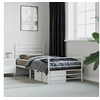 Image de Bedframe met hoofd- en voeteneinde metaal wit 90x190 cm352378