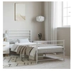 Image de Bedframe met hoofd- en voeteneinde metaal wit 100x190 cm352380