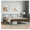 Image de Bedframe met hoofdbord metaal zwart 200x200 cm352487