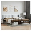 Image de Bedframe met voetbord zonder matras metaal zwart 180x200 cm352502