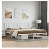 Image de Bedframe met hoofdbord metaal wit 200x200 cm352536