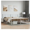 Image de Bedframe met hoofd- en voeteneinde metaal wit 180x200 cm352551
