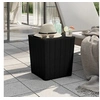 Image de Table de jardin avec couvercle amovible noir polypropylène364152