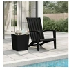 Image de Chaise de jardin Adirondack noir polypropylène 364165