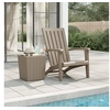 Image de Chaise de jardin Adirondack marron clair polypropylène 364166