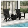 Image de Lot de 2 chaise H. 93 cm empilable non pliable exterieur en polypropylene noir