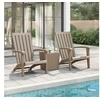 Image de Chaises de jardin Adirondack lot de 2 marron clair PP