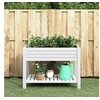 Image de Lit surélevé de jardin blanc 110x45x79 cm polypropylène 364177