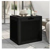 Image de Boîte de stockage de jardin noir 55,5x43x53 cm polypropylène 364178