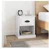 Image de Tables de chevet 2 pcs blanc brillant 39x39x47,5 cm816133