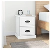 Image de Tables de chevet 2 pcs blanc 39x39x47,5 cm bois d ingénierie