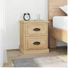 Image de Tables de chevet 2pcs chêne sonoma 39x39x47,5cm bois ingénierie816151