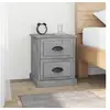 Image de Tables de chevet 2 pcs gris béton 39x39x47,5 cm bois ingénierie