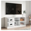 Image de Meuble TV blanc brillant 102x35,5x47,5 cm bois d'ingénierie816178