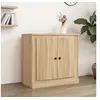 Image de Buffet, Armoire Latérale avec Rangement, Table de Chevet, Meuble Salle de Séjour Intérieur, Moderne, Chêne Sonoma Bois d'Ingénierie