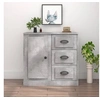 Image de Buffet gris béton 70x35,5x67,5 cm bois d ingénierie