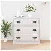 Image de Buffet blanc 70x35,5x67,5 cm bois d'ingénierie816224