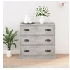 Image de Buffet gris béton 70x35,5x67,5 cm bois d ingénierie