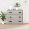 Image de Buffet sonoma gris 70x35,5x67,5 cm bois d'ingénierie816230
