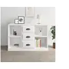 Image de Buffet blanc brillant 104,5x35,5x67,5 cm bois d'ingénierie816234