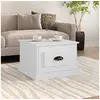 Image de Table basse blanc 50x50x35 cm bois d ingénierie