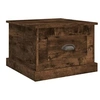 Image de Table basse Chêne fumé 50x50x35 cm Bois d'ingénierie