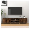 Image de Meuble TV chêne fumé 180x31,5x40 cm bois d ingénierie