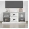Image de Meuble TV blanc 99,5x35,5x48 cm bois d ingénierie