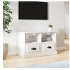 Image de Meuble TV blanc brillant 80x35x50 cm bois d'ingénierie816282